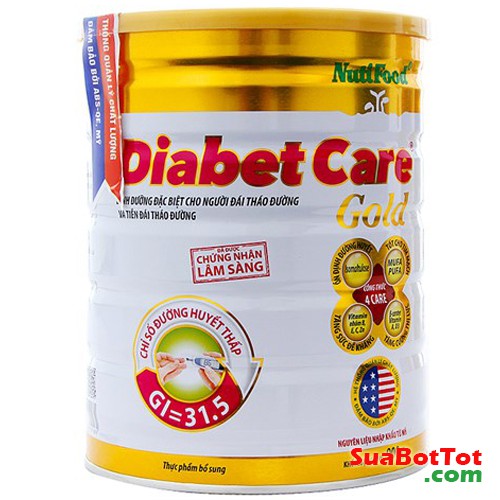Nuti Diabet Care Gold 900g (Người bệnh tiểu đường). Chính hãng.