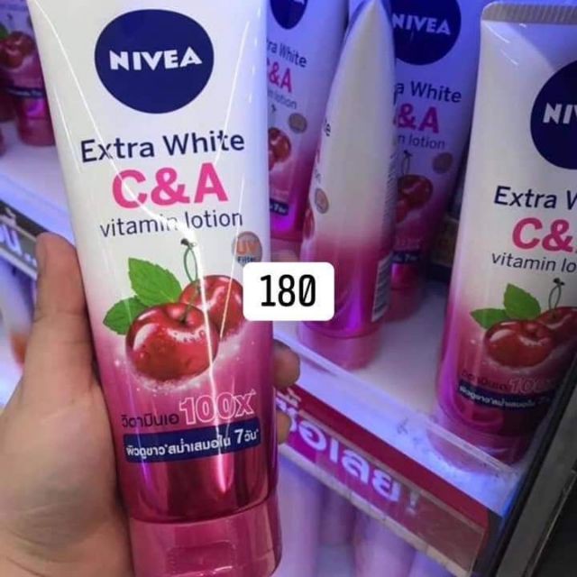 DƯỠNG THỂ NIVEA EXTRA WHITE VITAMIN C&E THÁI LAN 320ML chuẩn thái lan