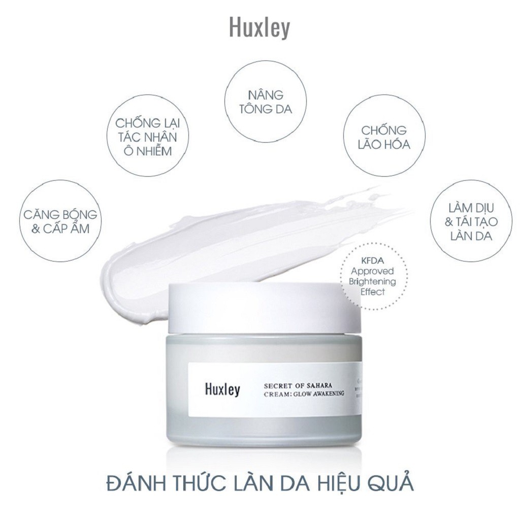 Kem Dưỡng Trắng Da, Giúp Da Căng Bóng, Bảo Vệ Da Huxley Cream Glow Awakening 50ml