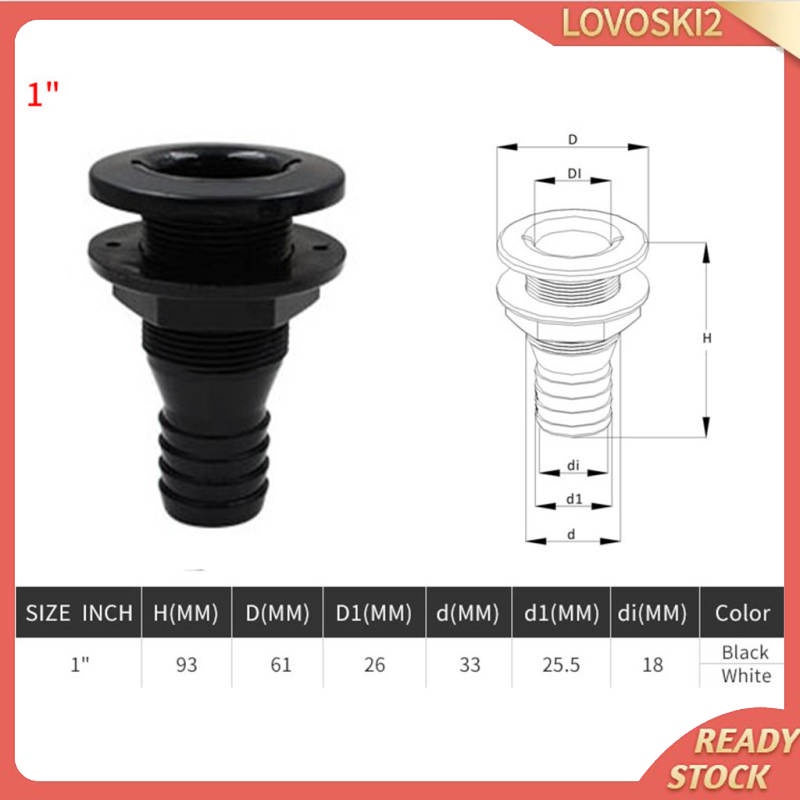 Đầu nối ống bơm 1" cho tàu thuyền