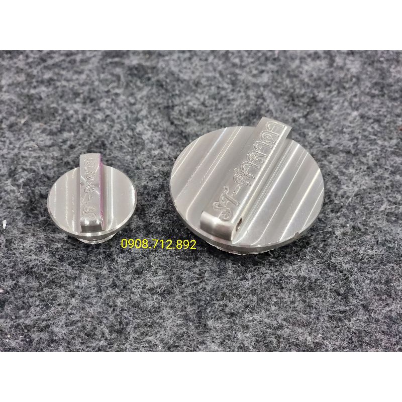 Bộ ốc mâm lửa inox 304 mẫu mũi tên gắn yamaha và honda