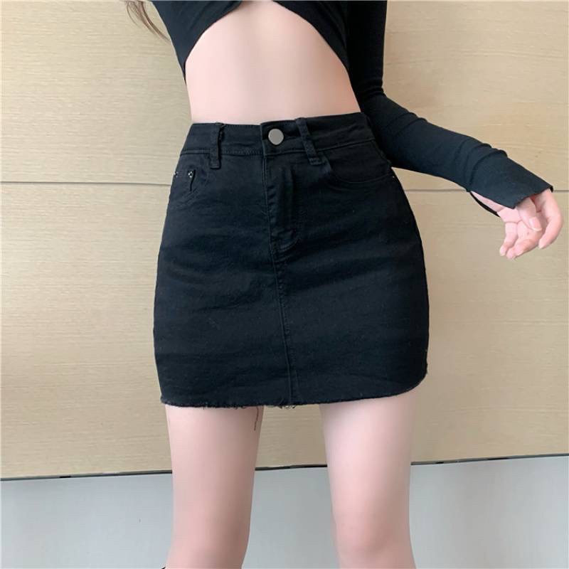 Chân váy kaki trơn cạp cao tôn dáng Michi, chân váy kaki dáng ngắn