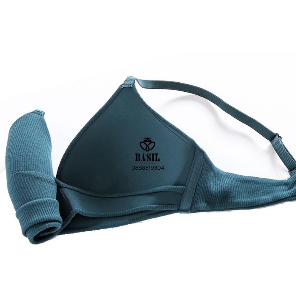 Bộ đồ lót BS01 Basil nữ cotton mềm nhẹ không gọng tôn ngực