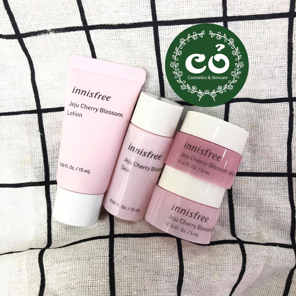 Bộ Dưỡng Ẩm, Trắng Da Innisfree Jeju Cherry Blossom Special Kit | BigBuy360 - bigbuy360.vn