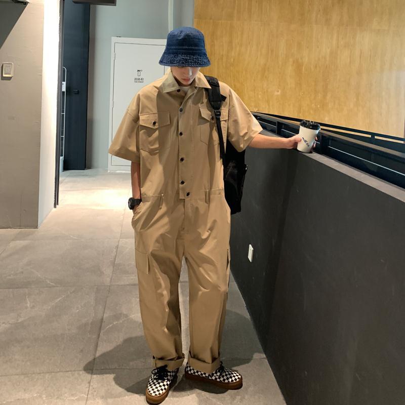 Quần Yếm Ống Rộng Phong Cách Hip Hop Thời Trang Mùa Hè Cho Nam