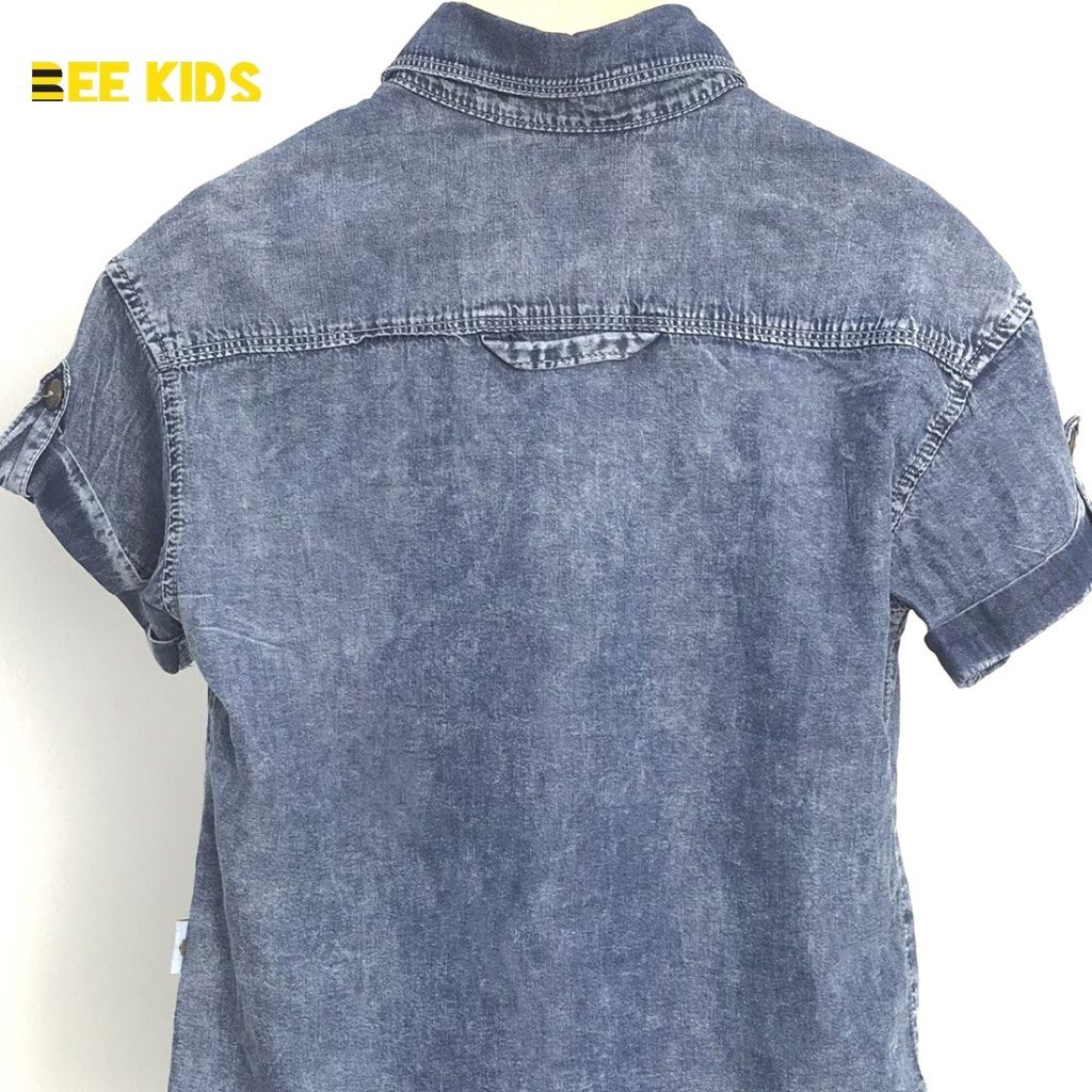 Áo Sơ Mi Bé Trai Bee Kids Chất Liệu Jeans Mềm Mịn Thoáng Mát Thấm Hút Mồ Hôi Không Bai Không Xù  (2-12 Tuổi) 8AJ01647CT