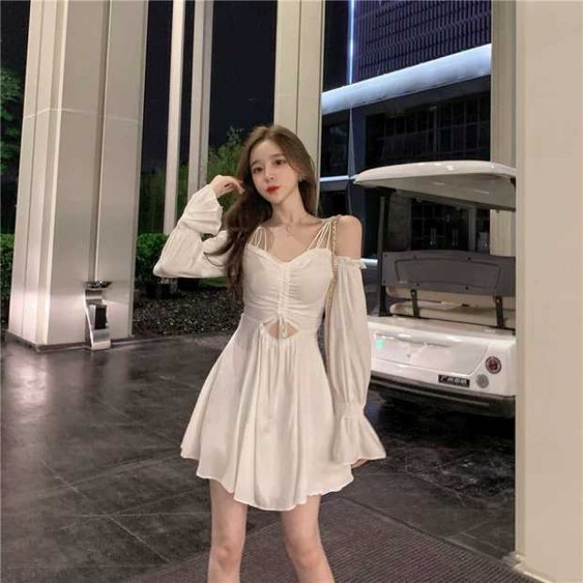 ĐẦM DÂY RÚT QUYẾN RŨ ULZZANG | BigBuy360 - bigbuy360.vn