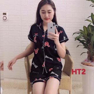 Đồ bộ ♛ Bộ pijama kate thái loại 1 cộc đùi nhiều hoạ tiết( 12 mẫu)