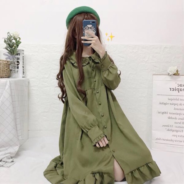 [CÓ SẴN] Váy / Đầm Lolita Nhật Bản Cổ Nấm Ulzzang(có ảnh thật+video) | BigBuy360 - bigbuy360.vn