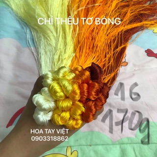 Set chỉ thêu tơ bóng số 16 (210gam)