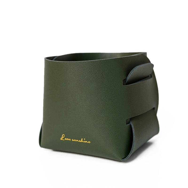 Giỏ Đựng Đồ Bằng Da Có Thể Gấp Lại Phong Cách Bắc Âu