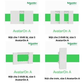 Bộ công tắc, ổ cắm , mặt thiết bị schneider electric dòng avataron a, đế nổi sino vanlock - m3t31-1f-we - m3t426us-we