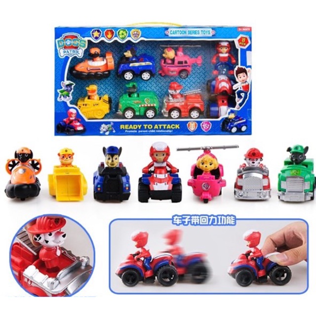 Đồ Chơi Chó Cứu Hộ Paw Patrol MushRoom Shop Chạy Trớn Bánh Đà Cho Bé