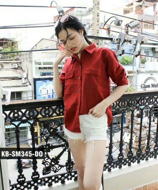 Sơ mi kaki hai túi trẻ trung, hiện đại 😛😛😛