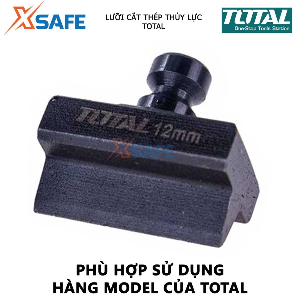 Lưỡi cắt thủy lực TOTAL | lưỡi cắt thép đường kính cắt 4-12mm và 4-22mm chất liệu CR12MOV, chịu nhiệt cắt sắt thép nhanh