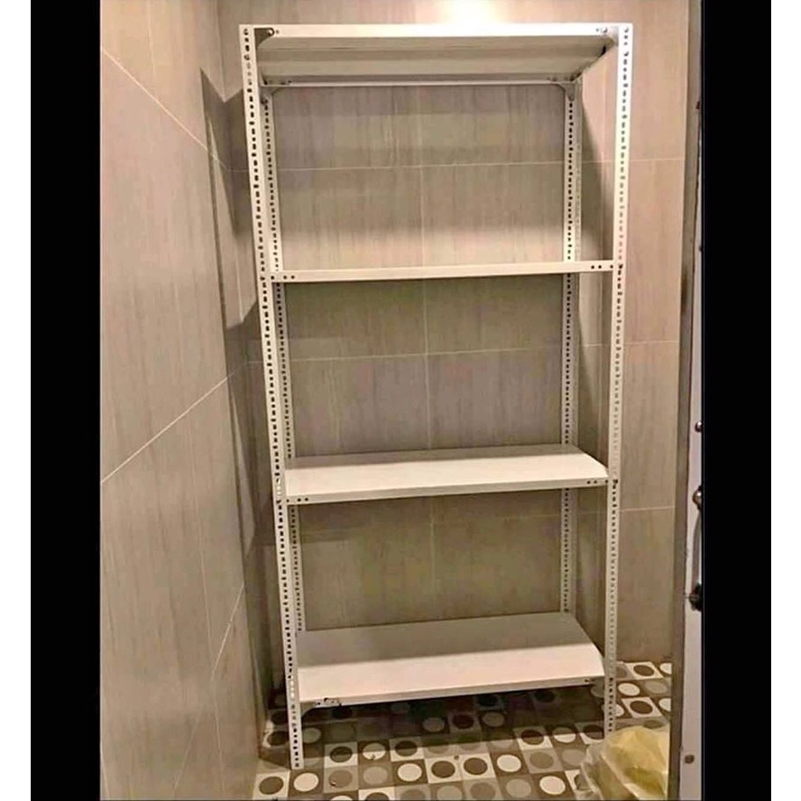 Kệ sắt v lỗ lắp ghép đa năng, kệ kho hàng gia dụng 3, 4, 5, 6 tầng .Kt : Dài 80cm, Rộng 30cm
