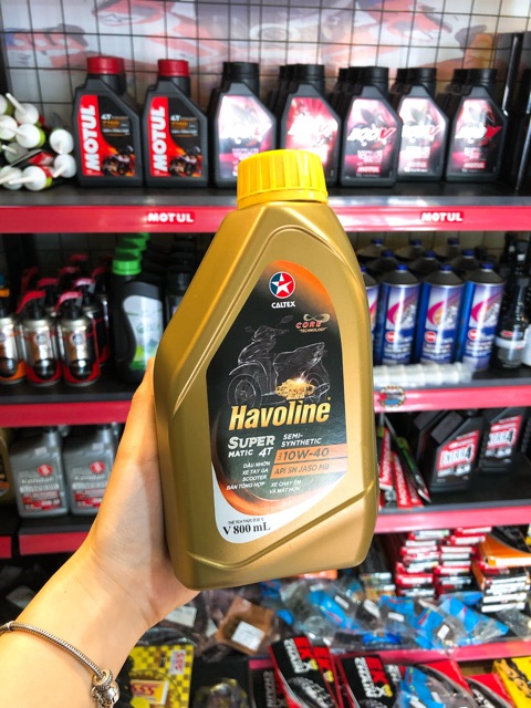 Nhớt Havoline SuperMatic 4T Semi-Synthetic SAE 10W-40 ( xe ga)