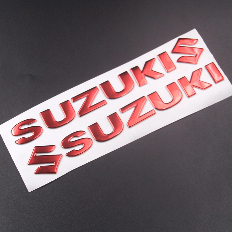 Decal 3d Chữ Suzuki Trang Trí Xe Hơi