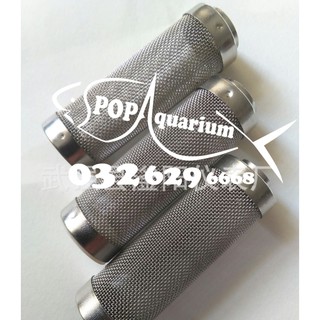 Bịt tép cho đầu out lọc bể cá inox lưới