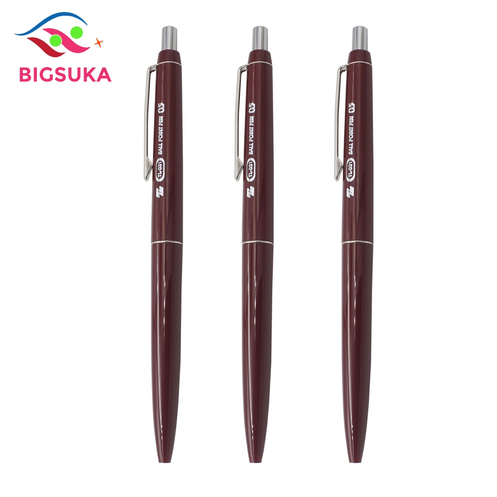 Bút bi Thiên Long 031 xanh cute nhiều màu , Đầu bút bi 0.5mm BIGSUKA