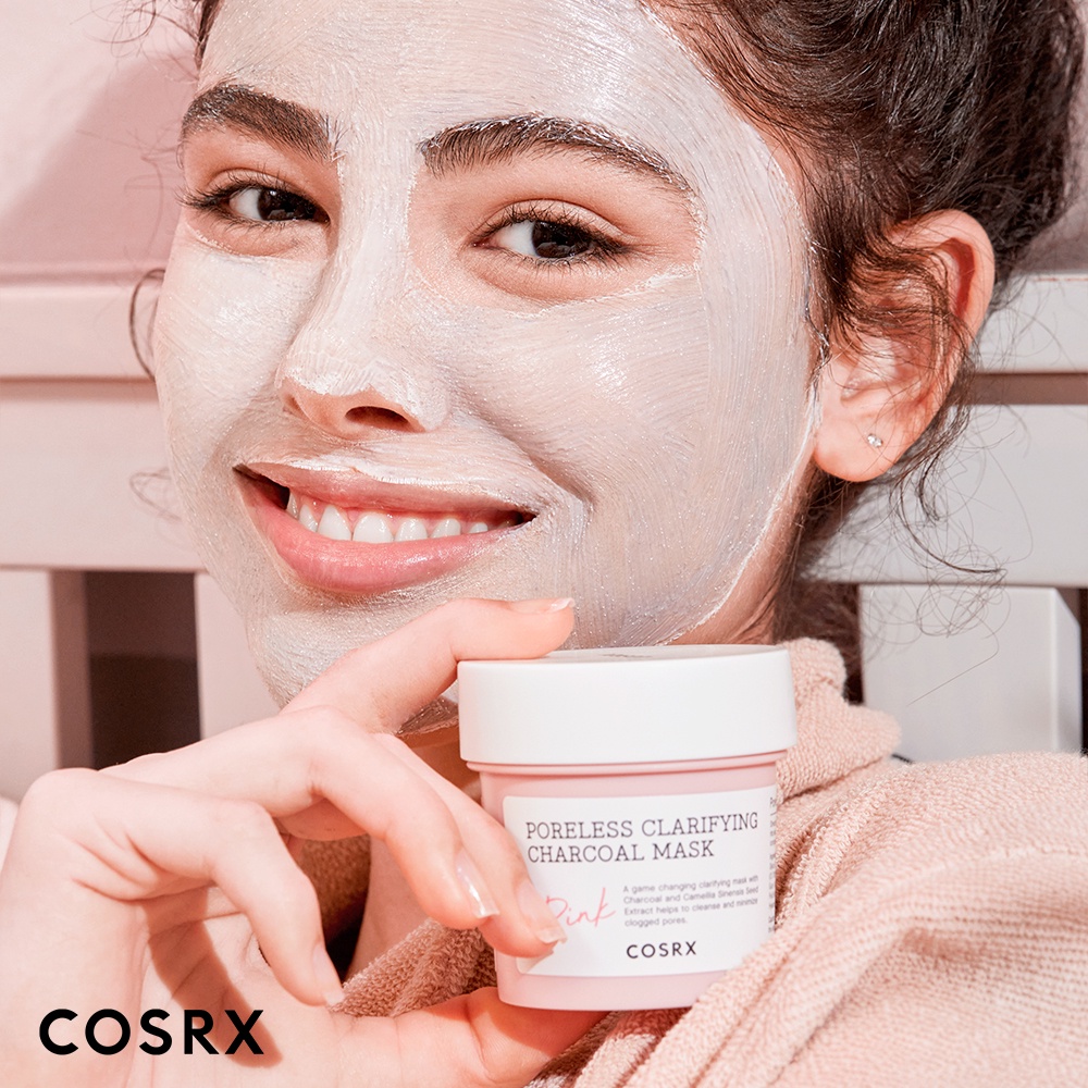 Mặt nạ than COSRX Poreless Clarifying Charcoal Mask Pink 110g giảm bã nhờn