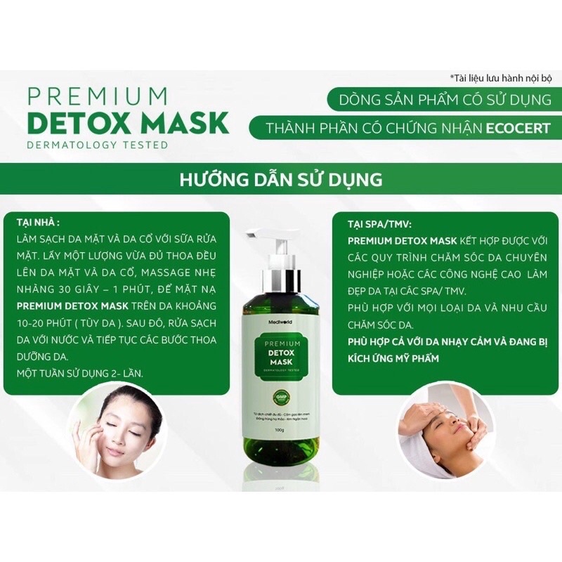 Mặt Nạ Thải Độc Premium Detox Mask 250g và 150g