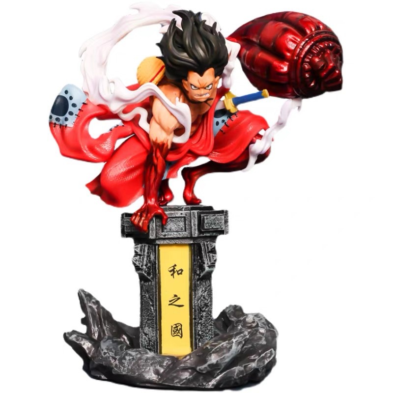 MH37 - Mô hình Cao Cấp Monkey D Luffy Gear 4 Snakeman Ngồi Trụ Đèn Cao 32cm - Mô Hình One Piece