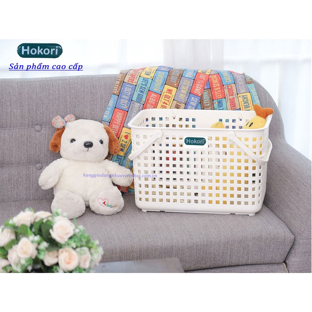 ⚡Siêu to⚡ Làn đựng quần áo Chính hãng HOKORIGi 2608 VIỆT NHẬT 460 x 311 x 320 mm ,đựng đồ đi sinh có nắp nhựa