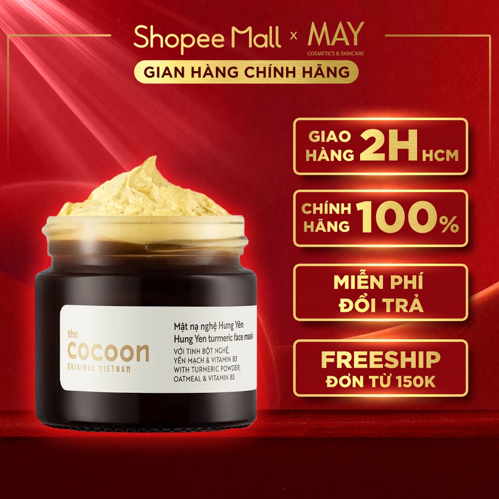Mặt nạ nghệ Hưng Yên Cocoon giúp da rạng rỡ &amp; mịn màng 30ml