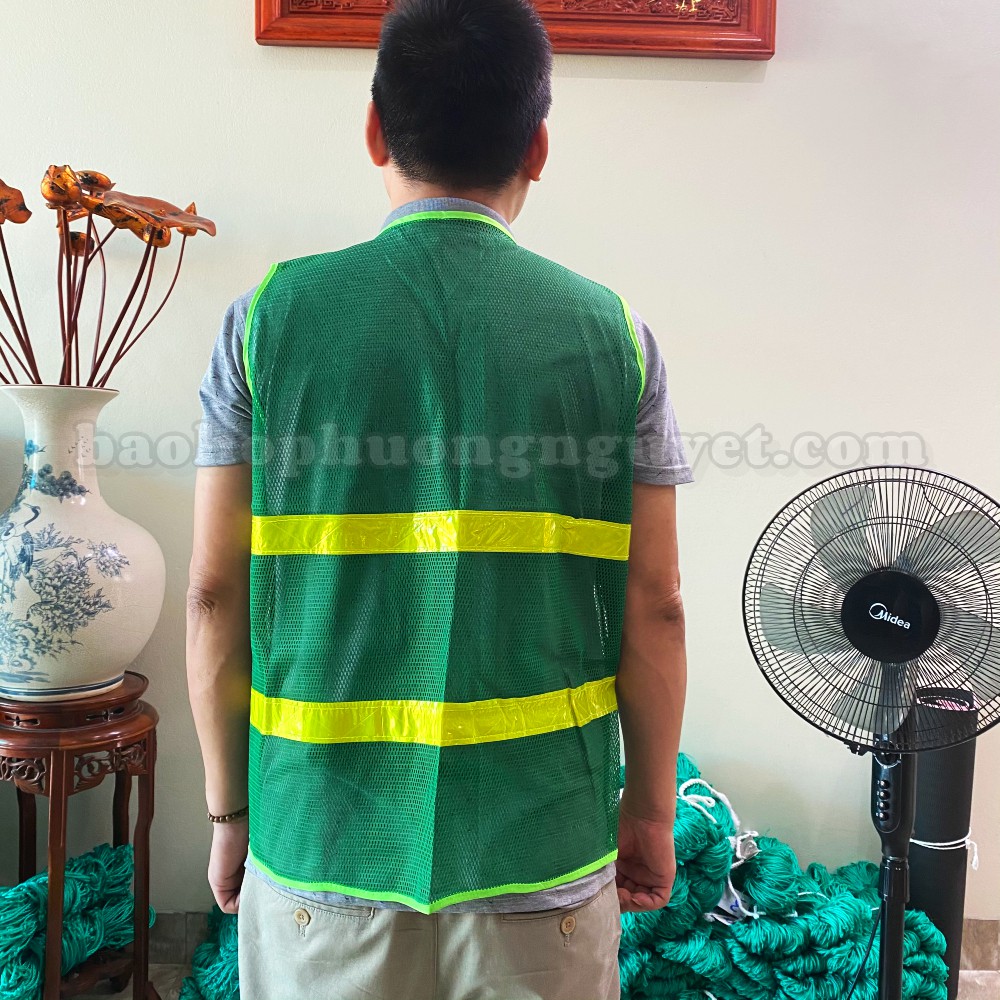áo phản quang lưới màu xanh môi trường | BigBuy360 - bigbuy360.vn
