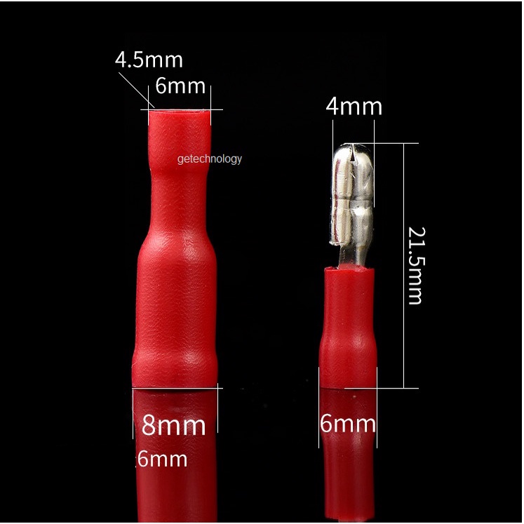 ĐẦU CỐT NỐI DÂY ĐIỆN ĐẦU ĐỰC ĐẦU CÁI FRD(MPD)2-156  ĐẦU NỐI DÂY ĐIỆN FRD(MPD)2-156 DÂY TỪ 1.5-2.5MM2