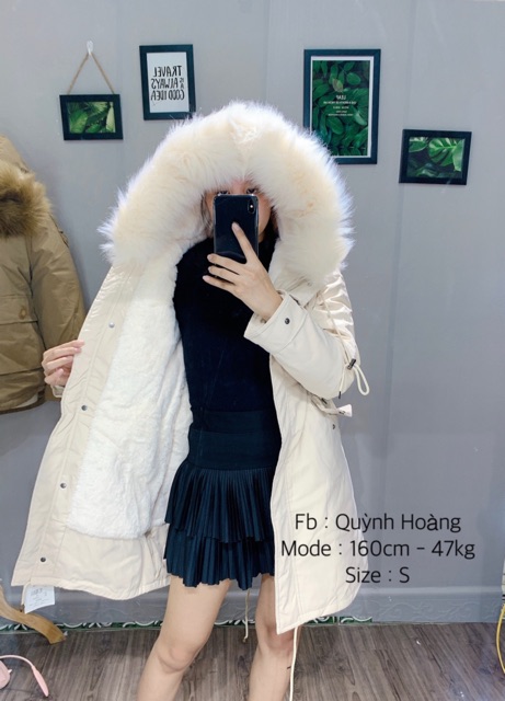 HÀNG CÓ SẴN_ÁO KHOÁC LÓT LÔNG DÁNG DÀI SIÊU ẤM( hình thật tự chụp) | BigBuy360 - bigbuy360.vn