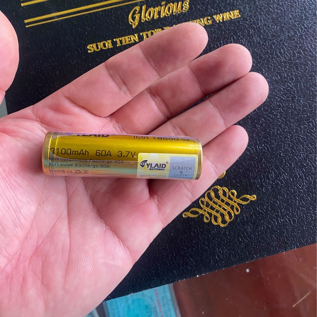 Cell Pin Cylaid 18650 - 3100mah 60A 3,7V Chính hãng mới 100%