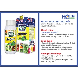 Phân Bón Lá Kelpit, Chai 500ml - dịch tảo biển KÍCH RA RỄ, XANH LÁ, BẬT CHỒI, TĂNG RA HOA ĐẬU QUẢ, TĂNG TỶ LỆ NẢY MẦM
