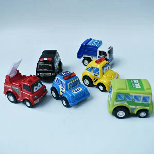 Set 6 xe oto mini cho bé