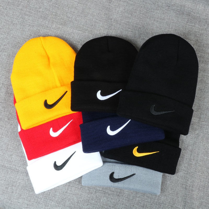 Mũ dệt kim họa tiết thêu phong cách thời trang hip hop