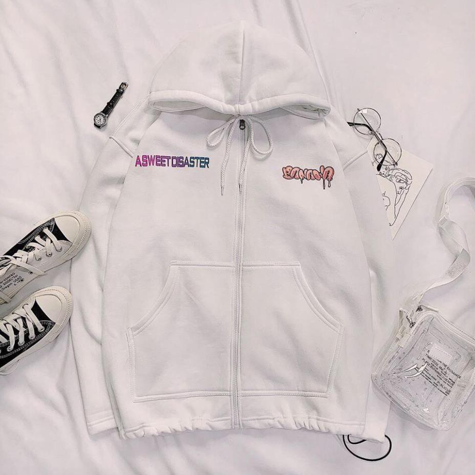 Áo khoác nỉ hoodie XUKASTORE Có Dây Kéo In Hình BANAWA, dùng để chống nắng phong cách Unisex có 4 màu Ulazzang form rộng