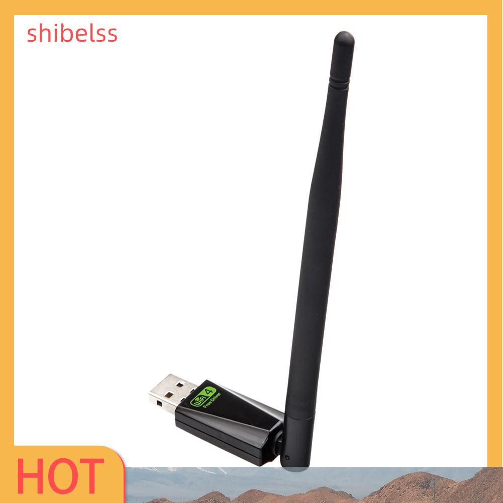 Thiết Bị Nhận Tín Hiệu Wifi Không Dây Shibelsss 150mbps Lan Thẻ Mạng Kèm Ăng Ten