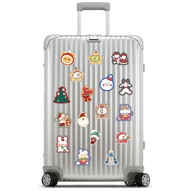 Tmdbyx Set 60 Miếng Dán Trang Trí Chống Thấm Nước Họa Tiết Giáng Sinh