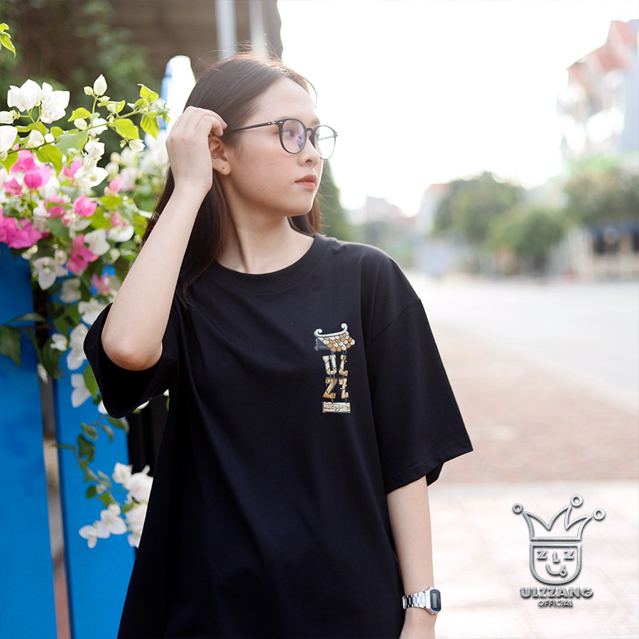 Áo phông tay lỡ local brand ULZZ ulzzang unisex in hình five elements wood form dáng rộng U-5