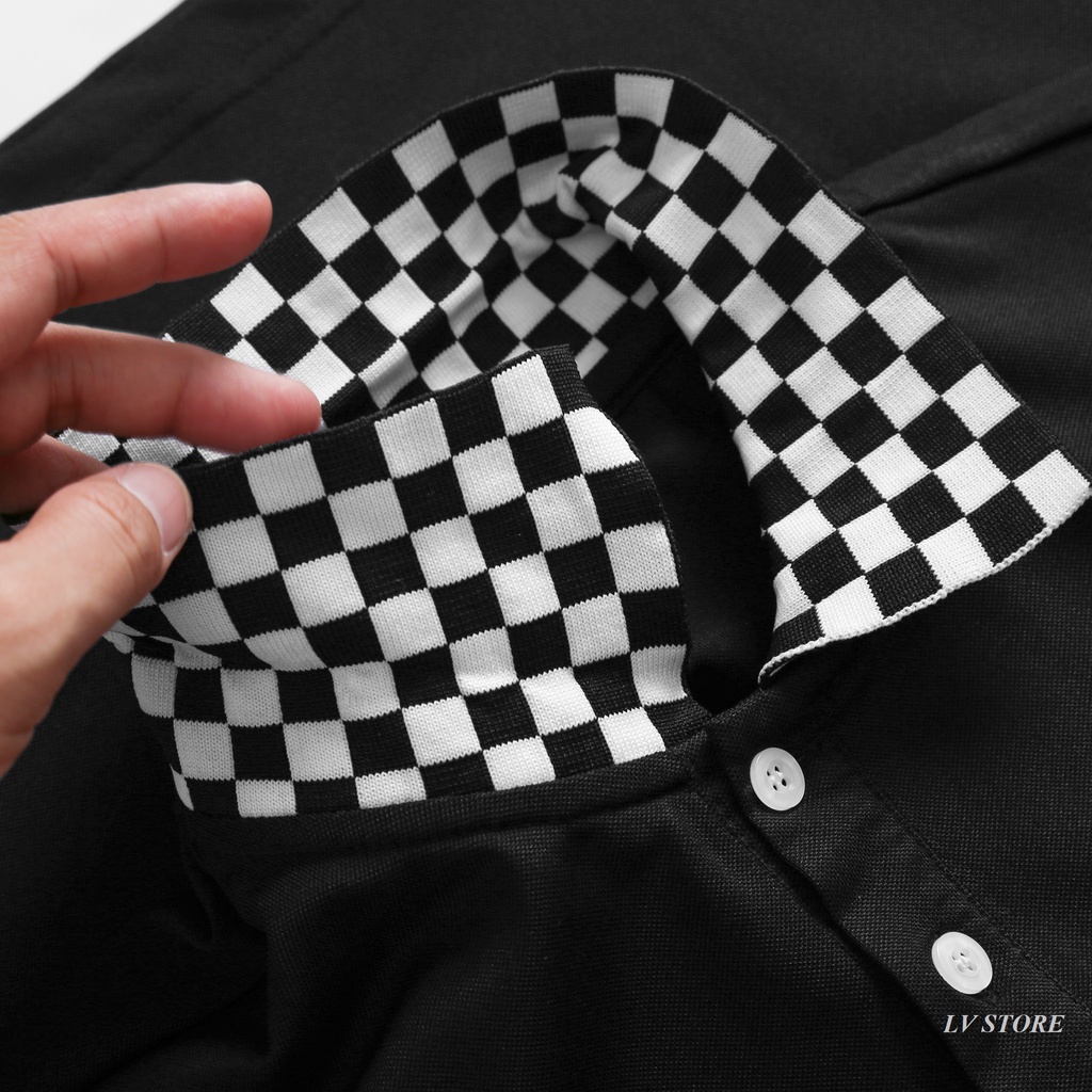 Áo Polo nam cổ bẻ caro Rose áo thun vải cá sấu cotton cao cấp tươi trẻ, năng động - Lv Store