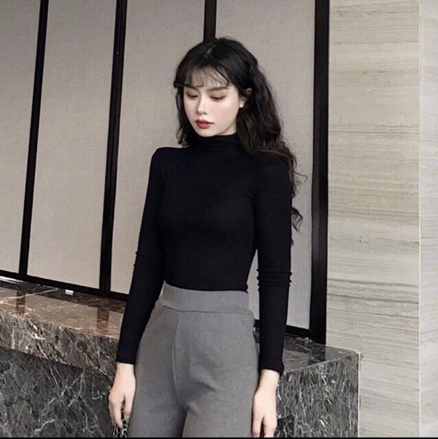 Áo thun tay dài cổ lọ | BigBuy360 - bigbuy360.vn