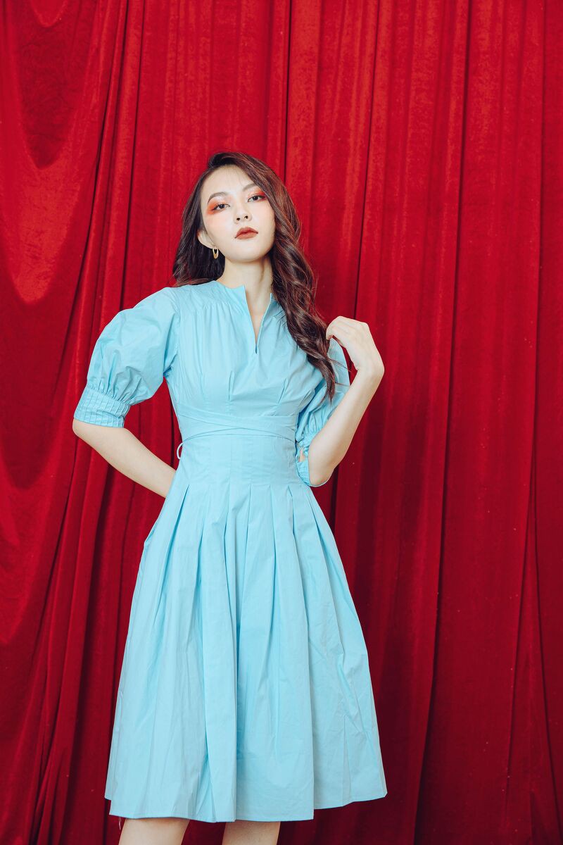 CCHAT Váy XL nơ eo Q55 | BigBuy360 - bigbuy360.vn