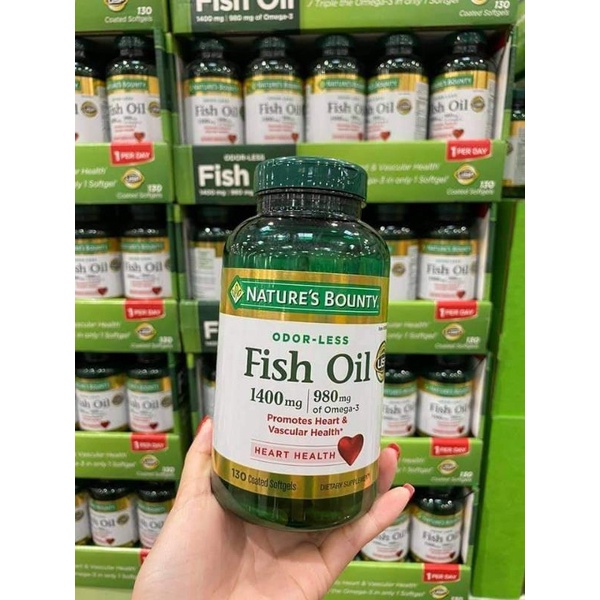 Dầu cá Nature's County Fish Oil 1400mg của Mỹ. ☘️☘️