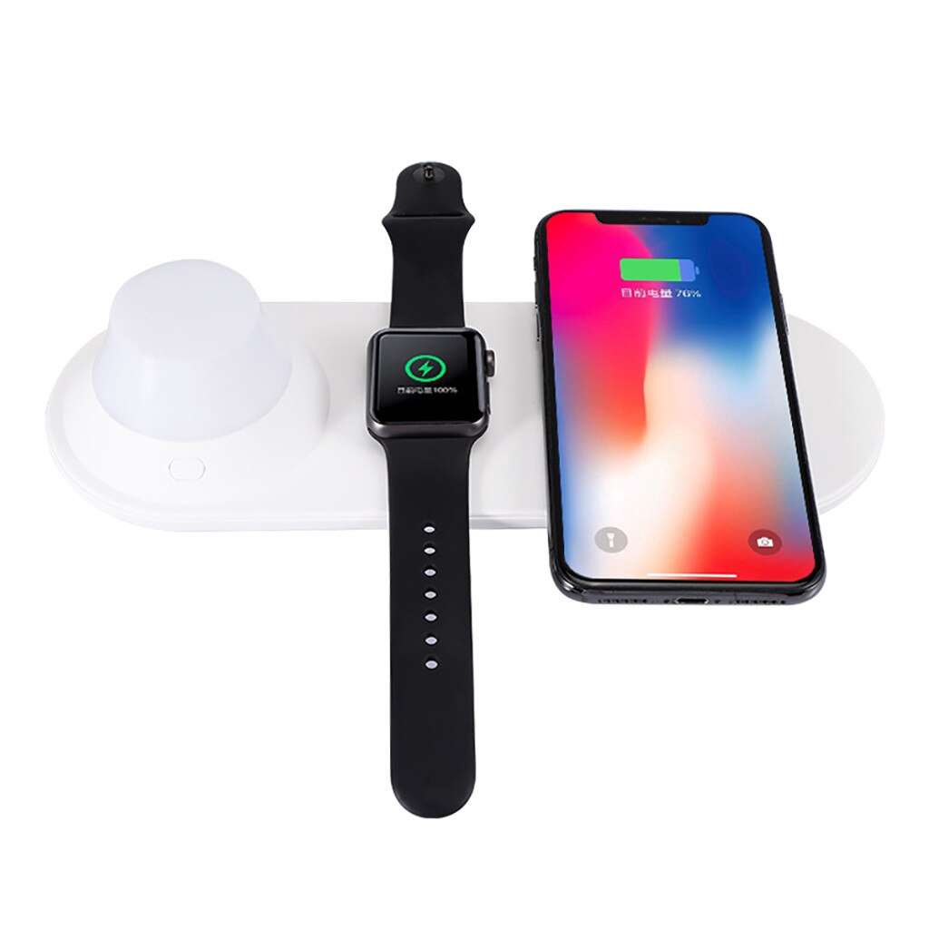 Đế Sạc Không Dây 10w 3 Trong 1 Cho Apple Watch Iphone