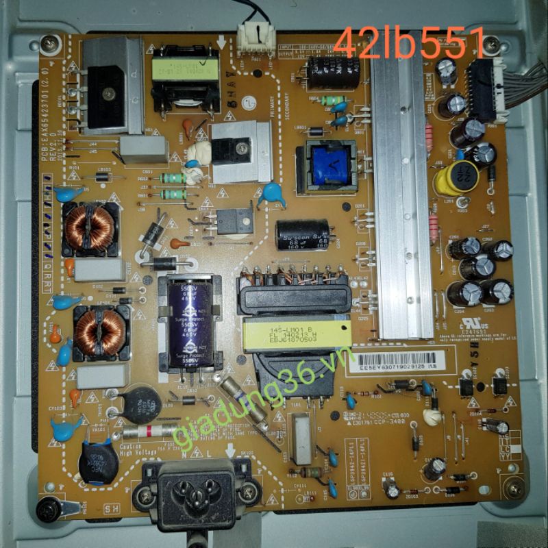 Bo mạch nguồn tivi LG 42lb551 49lb551 | BigBuy360 - bigbuy360.vn