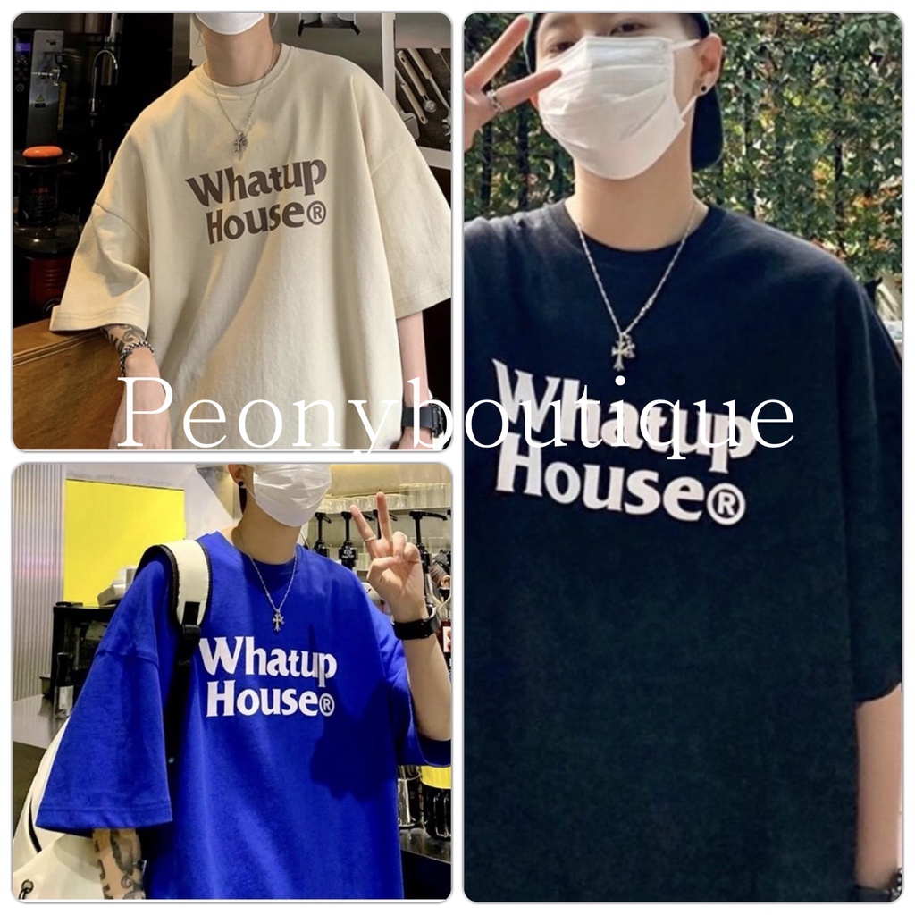 Áo Thun Whatup Form Rộng PEONYB Unisex [FREESHIP]  Phông tay lỡ nữ in chữ vintage đẹp, pull cộc 3158 cá tính Ulzzang