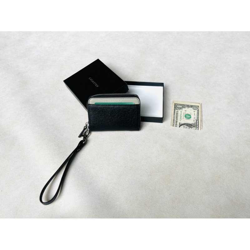 (Da bò thật )ví zip kéo minimalist thời trang dành cho các bạn gái  Lucaster -LR1002 -BH2 năm -fullbox -có hộp .
