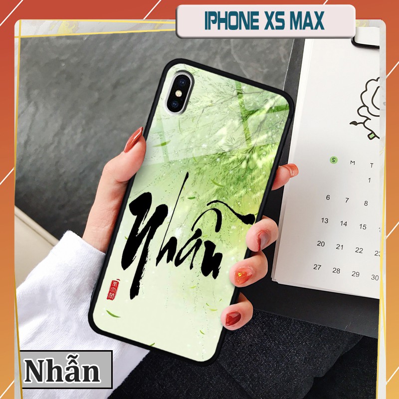 Ốp lưng iPhone XS Max- In chữ thư pháp