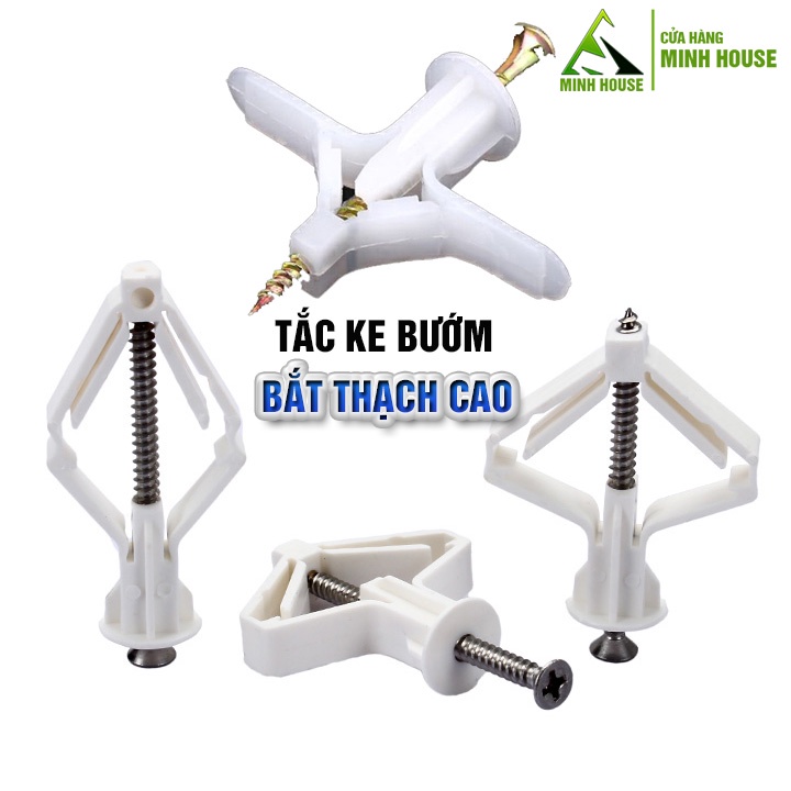 Combo 10 Vít nở tắc ke bướm đinh vít Thạch cao Minh House